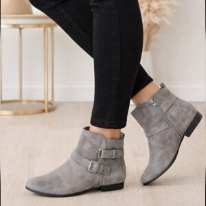 Rampage NEW Bidelia Modern Minimalist Gray Comfort Bootie 8M